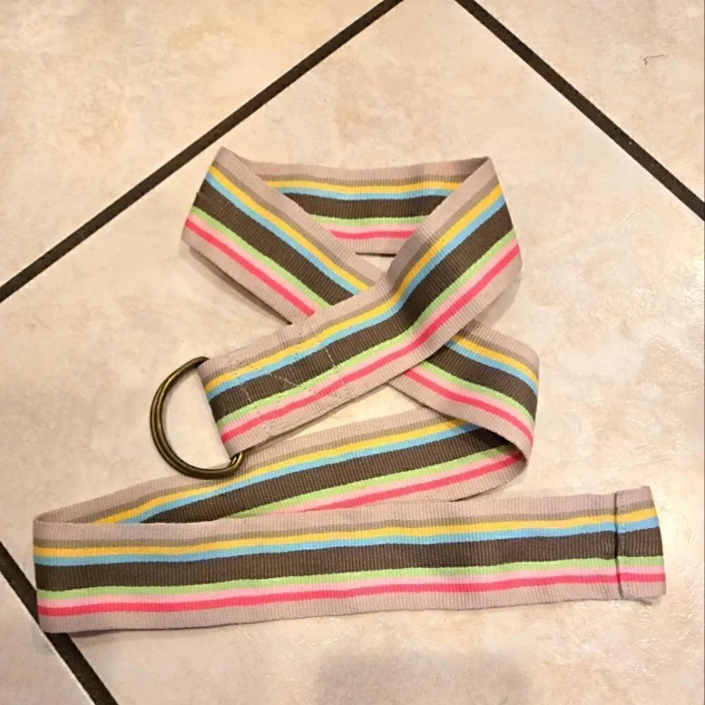 Woven Striped Belt